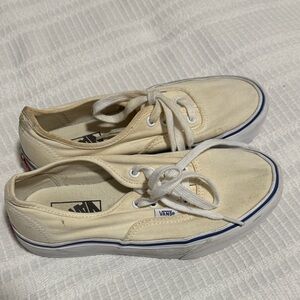 Vans Off-White Canvas Sneakers